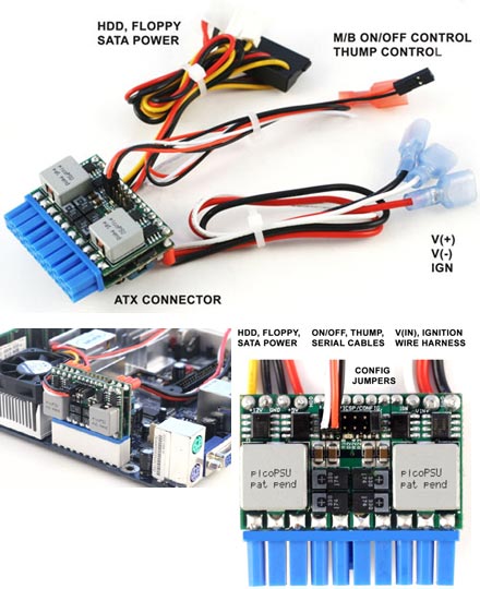 M3-ATX 6-24V DC/DC (125 Watt) [picoPSU-format !]  [<b>SPECIAL</b>]